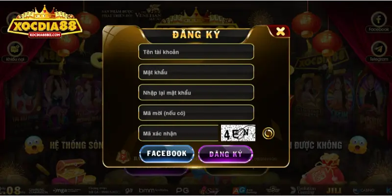 Hướng dẫn đăng ký XOCDIA88