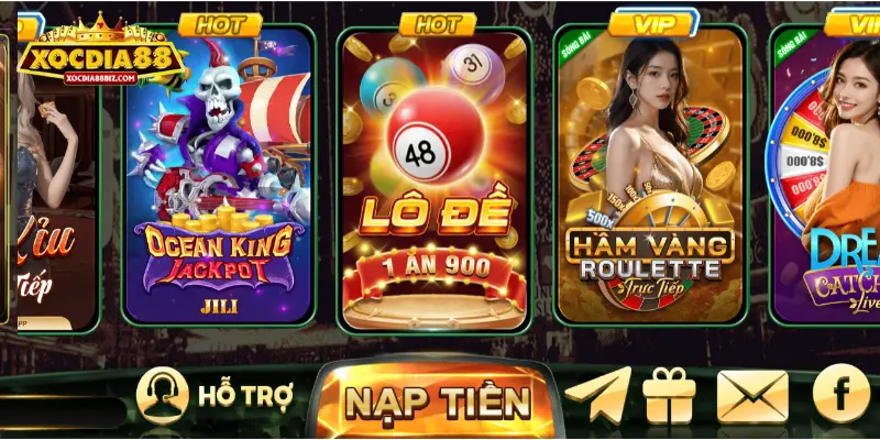 Giới thiệu về sân chơi xổ số XOCDIA88 đang được yêu mến